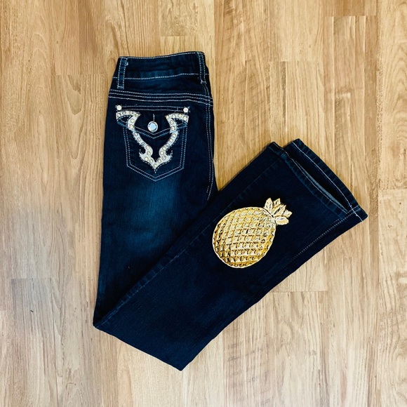 🤩2Bebe Rhinestone Jeans🤩 - Picture 1 of 5